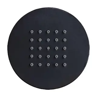 Bossini Tondo Flat Форсунка для душа, боковая, настенная, цвет: черный матовый