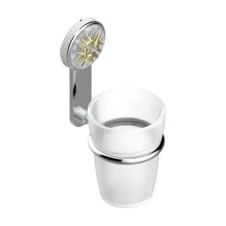 THG Hirondelles Gold Stamped Стакан подвесной, цвет: хром