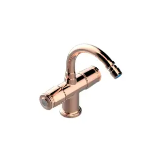 THG CORVAIR FIOR DI BOSCO Смеситель для биде на 1 отверстие, 2-х вентильный, с донным клапаном, цвет: Blush PVD