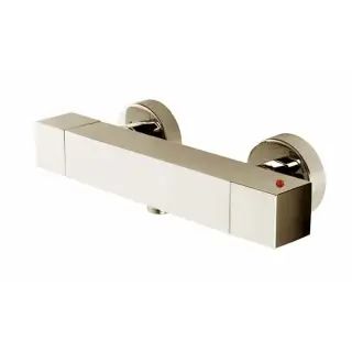 Bossini Cube Tермостат для душа, наружный, 1 выход  1/2', цвет: никель шлифованный