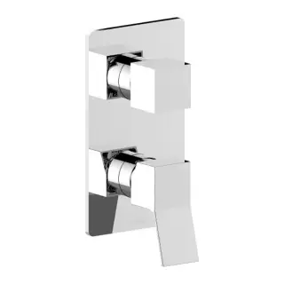 Bossini Aki Line Наружная часть монорычажного универсального смесителя AKI на 2-5 выходов. цвет: хром