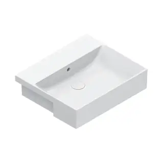 Catalano Zero Раковина 55х47см., без отв., полувстраиваемая, цвет: белый глянцевый