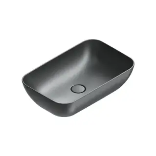 Catalano Green Раковина 60x38см накладная, без отв., цвет: черный матовый
