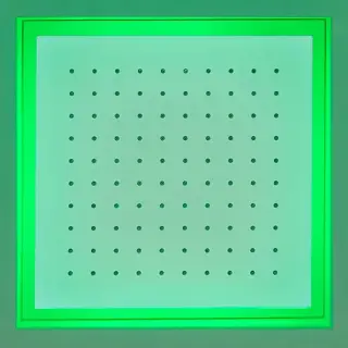 Antonio Lupi Душевая система Meteo 35 x 35 x 11 см, цвет: белый, с подсветкой