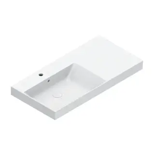 Catalano Zero Раковина 100x50см чаша слева, с 1 отв., цвет: белый глянцевый