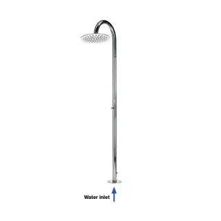 Bossini Tetis Душевая колонна с верхним душем &Oslash;25см., напольная, цвет: хром