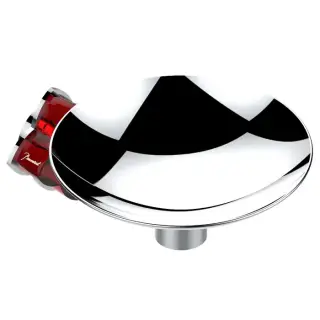 THG Petale de Cristal rouge Мыльница металлическая &oslash; 15см., подвесная, цвет: хром/красный хрусталь