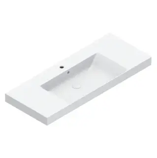 Catalano Zero Раковина 125x50см, с 1 отв., цвет: белый глянцевый