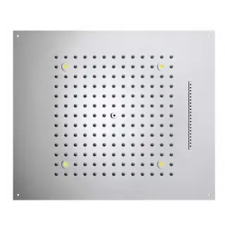 BOSSINI DREAM/2 Верхний душ 570 x 470 мм, с 4 LED RGB, 2 режима (дождь, водопад) блок питания/управления, Cromoterapia, цвет: хром