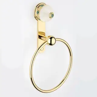 THG Amboise Malachite Держатель - кольцо 18см., подвесной, цвет: золото