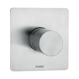 Bossini Nobu Внешняя часть для монорычажного встраиваемого смесителя на 1 выход., цвет: нержавеющая сталь