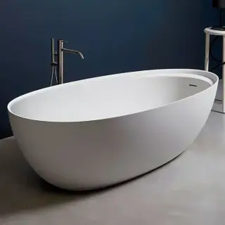 Antonio Lupi Eclipse Ванна отдельностоящая, овальная, 185х95,5х53см, цвет: белый