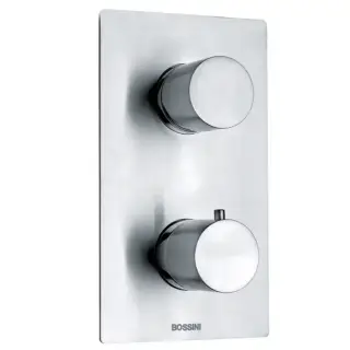 Bossini Nobu Наружная часть для универсального термостатического смесителя на 1-5 выходов., цвет: нержавеющая сталь