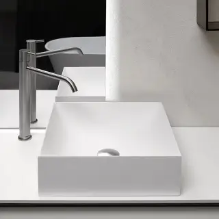 Antonio Lupi Stratos Раковина 40х40 см, без отв., цвет: белый