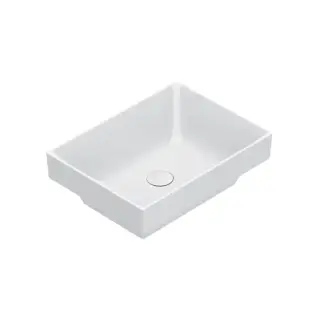 Catalano Zero Раковина 50x37см встраиваемая, без отв., цвет: белый глянцевый