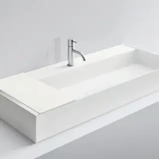 NOORTH milldue edition Раковина 108.4х47.2х12 см, 1 отв., накладная, цвет: белый