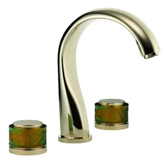 THG Island Смеситель для ванны на 3 отверстия, без ручного душа, цвет: Soft gold