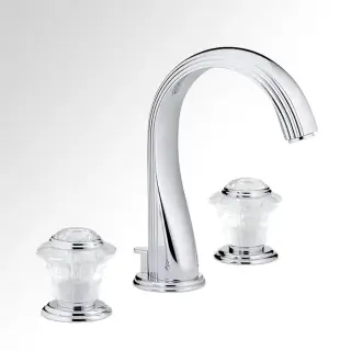 THG Dahlia Смеситель для раковины, 3 отв., цвет: хром