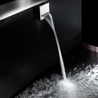 Bossini Bocca OLE' SQUARE Излив для душа, латунь каскадная струя 1/2, цвет: хром