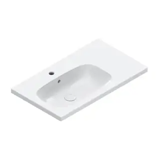 Catalano Alvea Раковина 80x46см чаша слева, с 1 отв., цвет: белый глянцевый