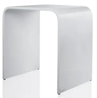 Табурет для душа L, влагостойкий, макс.вес 120 кг 30x38x40h белый