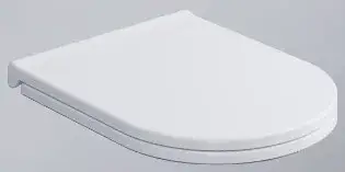 Сиденье с крышкой для унитаза, с механизмом плавного опускания белый