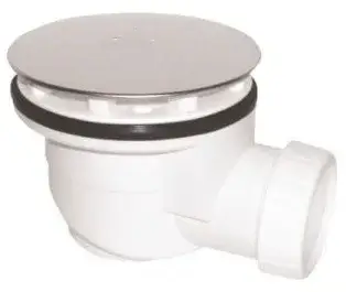 Набор для слива (с круглой крышкой сливного отверстия d9, цвет - белый) h8.2