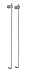 Полотенцесушитель электрический CEA EQUILIBRIO EQB22L = TRS01+SEL02(x2шт.) СТАЛЬ POLISHED