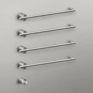 Полотенцесушитель электрический CEA EQUILIBRIO EQB14KDL = TRS01+SEL01(x4шт.)+BOT03 BLACK DIAMOND POLISHED