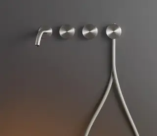 Смеситель для раковины CEA Giotto GIO84WXS светлое золото. матовый./W. gomma siliconica bianca