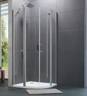 Дверь, Huppe, Design Pure, шв 1000*2000, Black Edition, цвет стекла-прозрачный (для заказа готового душевого ограждения 1/4 круга с двухстворчатой дверью необходимо выбрать 2 шт)