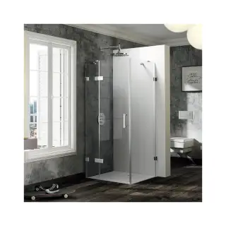 Ограждение в нишу HUPPE SOLVA MINIMAL SAK C SOLO T + YP 21HZ1H+21HX1W профиль бронза/EXTRA прозрачное стекло