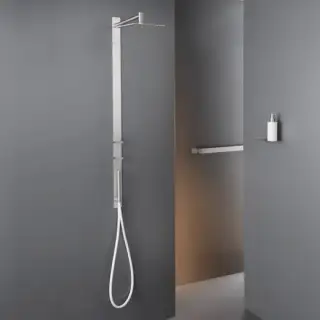 Душевая стойка CEA Bar BAR02SGS сталь матовая, silk grey silicone rubber