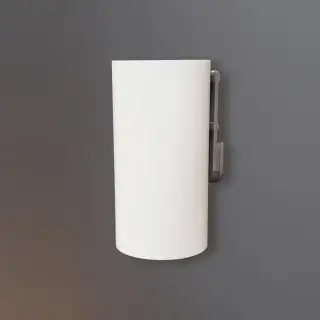 Стакан CEA SPA02S сталь матовая / Delrin® белый