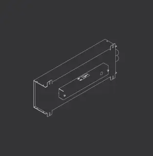 Короб для смесителя встраиваемый в стену 45.8*10.7*h19