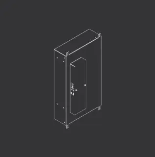 Закладная часть смесителя 23.6*8*h43.6