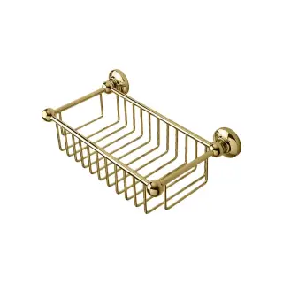 3SC New England Полочка-решетка 31x17 см, подвесная, цвет: Polished Gold 24Kt NE2GBGD