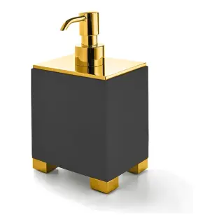 3SC Bemood Дозатор для жидкого мыла, настольный, композитная колба, цвет: polished gold 24Kt BEMDN01DAGD