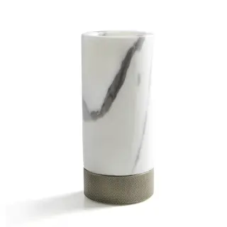 3SC Apuana 2.0 Стакан для зубных щеток настольный, мрамор, цвет: polished satin nickel AP03ANK