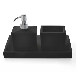 3SC MooD Комплект: стакан, дозатор, лоток, цвет: хром MN99ASL