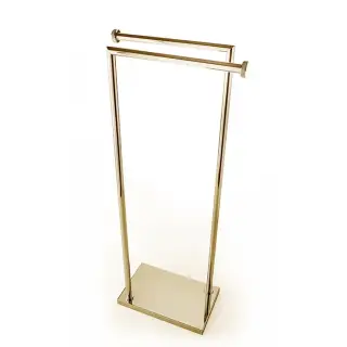 3SC Ribbon Напольная стойка с 2 полотенцедержателями 30х18хh83см, цвет золото Lucido RB50GD