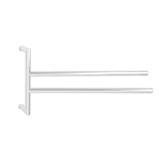 3SC Guy Полотенцедержатель двойной, поворотный, плечо 35см, цвет белый глянцевый GU19BC