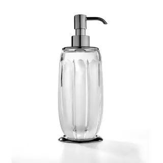 3SC Montblanc Дозатор для жидкого мыла, настольный, прозрачная колба, цвет: хром MB01DACRSL