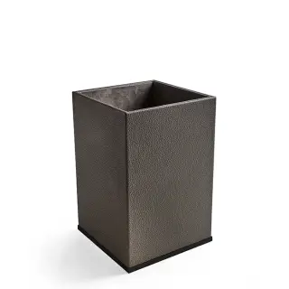 3SC Milano Ведро 20х20хh30см, цвет коричневая эко-кожа черный матовый ML65ANO