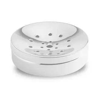 3SC Metal TonDa Мыльница с латунной чашей, настольная, цвет: белый MET01ABO