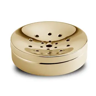 3SC Metal TonDa Мыльница с латунной чашей, настольная, цвет: золото Lucido MET01AGD