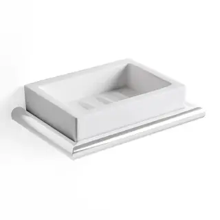 3SC Guy Мыльница с композитной чашей Solid Surface, подвесная, цвет: белый матовый GU01BO