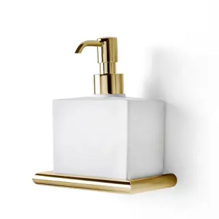 3SC Guy Дозатор для жидкого мыла, подвесной, композитная колба, цвет: золото Lucido GU01DGD