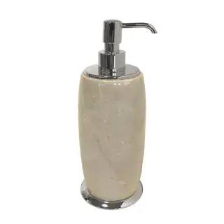 3SC Elegance Marmo Дозатор для жидкого мыла, настольный, мрамор, цвет: хром EL01DABTSL