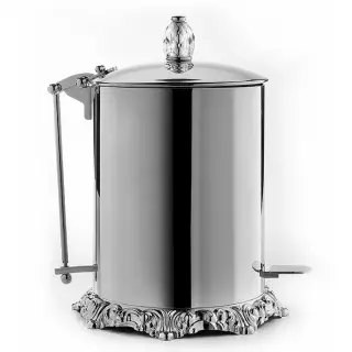 3SC Bally Ведро с крышкой, педалью, soft close, ручка Swarovski, цвет хром FSS65P/05SL